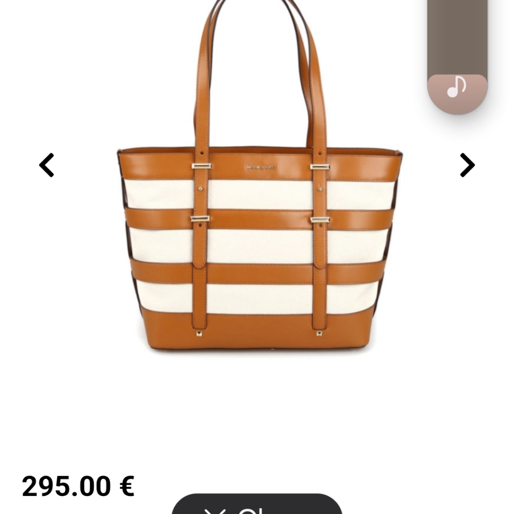 Michael Kors Tan and Cream Women's Bag - Picture 13 of 13